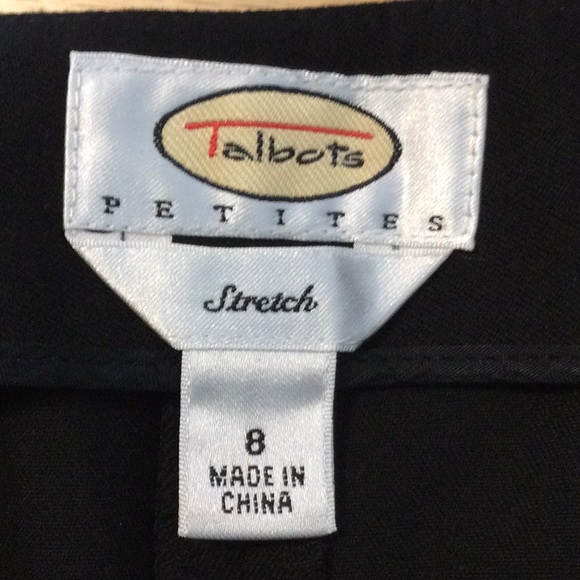8P Talbots black stretch dress pants - Picture 13 of 15